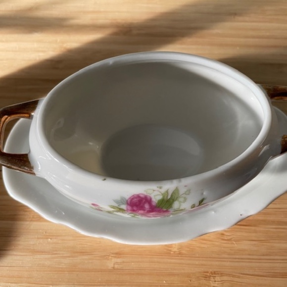 Antique  Royal Crown Sugar Bowl or Condiment Dish - Picture 3 of 6